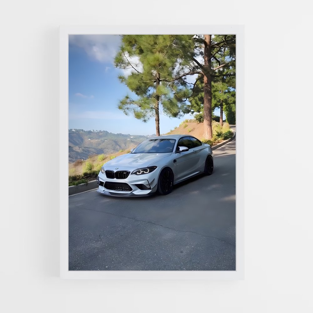 Poster BMW M2 sur Route (vue 3)